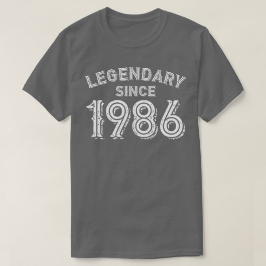 Legendarisch sinds 1986 t-shirt (Design voorkant)