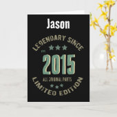  Legendarisch Sinds Custom Year Verjaardag Kaart (Gele Bloem)