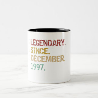 Legendarisch sinds december 1997 tweekleurige koffiemok