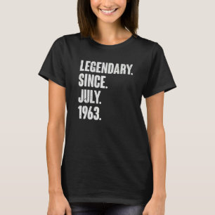 Legendarisch sinds juli 1963 59 jaar oud 59e geboo t-shirt