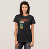 Legendarisch sinds juli 1969 53 jaar oud 53e geboo t-shirt (Voorkant volledig)