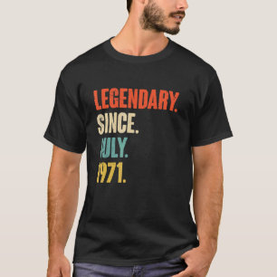 Legendarisch sinds juli 1971 51 jaar oud 51e geboo t-shirt