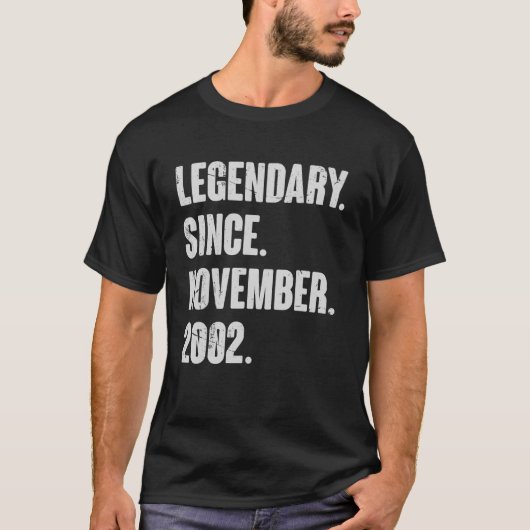 Legendarisch sinds november 2002 20 jaar oud 20e B T-shirt (Voorkant)
