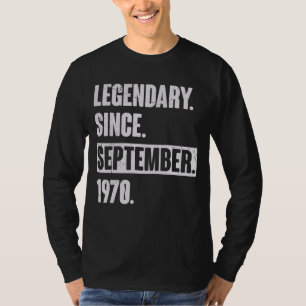 Legendarisch sinds september 1970 52 jaar oud 52e t-shirt