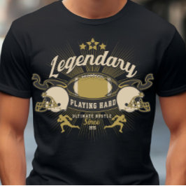 Legendarisch spelen Hard 50ste verjaardag Football T-shirt