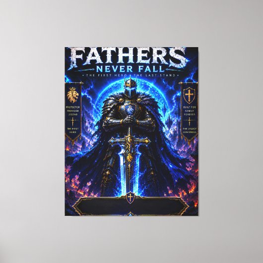 Legendarisch Vader Ridder Canvas Afdruk (Voorkant)
