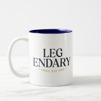 LEGENDARISCH VANAF DAG EEN Koffiemok Tweekleurige Koffiemok