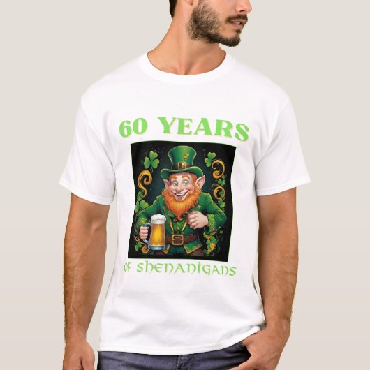 Legendarische 60e verjaardag mijlpaal van Sint-Pat T-shirt (Voorkant)