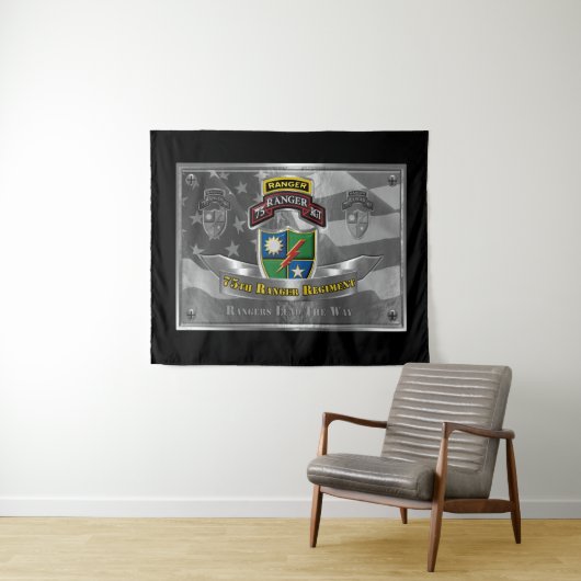 Legendarische 75e Ranger Regiment Wandkleed (In Situ (horizontaal))