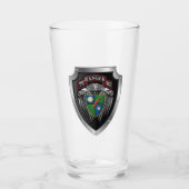 Legendarische 75th Ranger Regiment Custom Shield Glas (Voorkant)