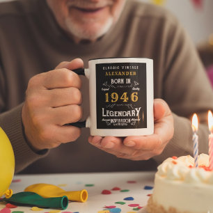 Legendarische 80e verjaardag Gepersonaliseerd 1946 Mok