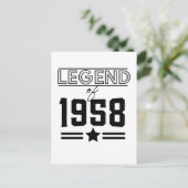 Legendarische ansichtkaart uit 1957 briefkaart (Staand voorkant)