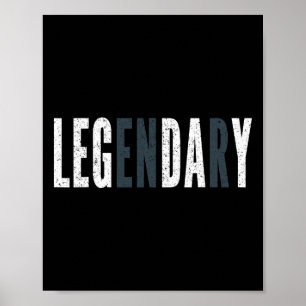 Legendarische beendag - beendag in de sportschool poster