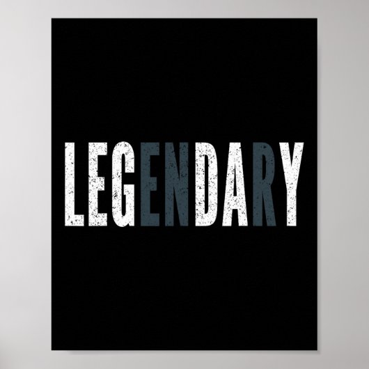 Legendarische beendag - beendag in de sportschool poster (Voorkant)