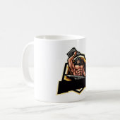 Legendarische Blacksmith Warrior embleem Koffiemok (Voorkant links)