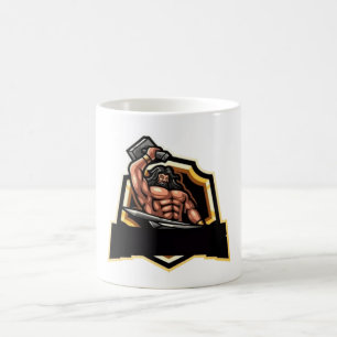 Legendarische Blacksmith Warrior embleem Koffiemok
