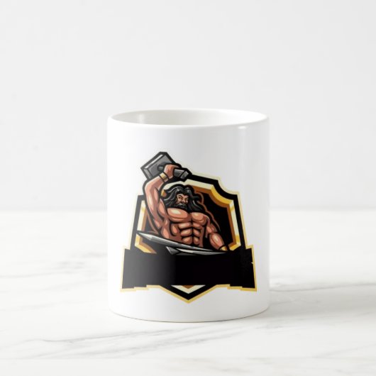 Legendarische Blacksmith Warrior embleem Koffiemok (Center)