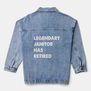 Legendarische conciërge is met pensioen denim jacket