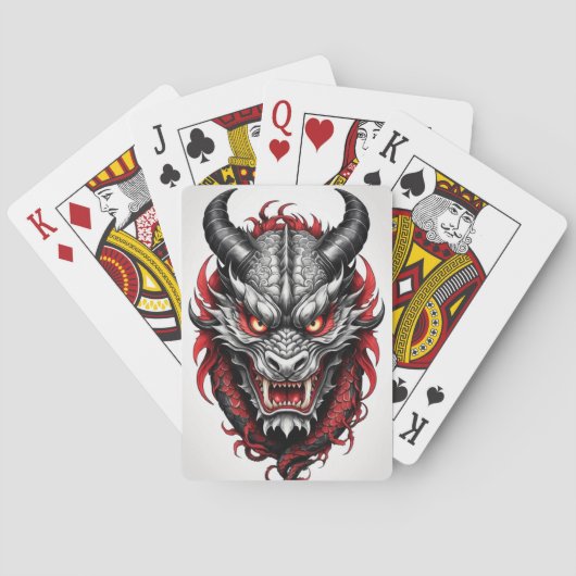 Legendarische draak: klassieke speelkaarten (Achterkant)