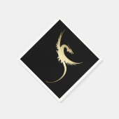 Legendarische drakenservetten servet (Hoek)