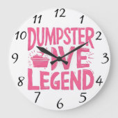 Legendarische Dumpster Dive Enthousiast Grote Klok (Voorkant)