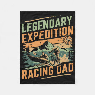 Legendarische expeditie racende papa mountainbiken fleece deken