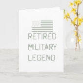 Legendarische Gepensioneerde Militair Veteraan Sol Kaart (Gele Bloem)