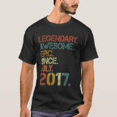 Legendarische Geweldige Epic sinds 6 juli 2017 T-shirt (Voorkant)