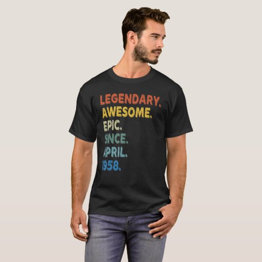 Legendarische Geweldige Epic sinds april 1958 Verj T-shirt (Voorkant volledig)