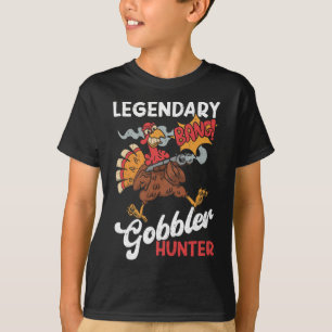 Legendarische Gobbler Hunter Funny Turkije Jagen T-shirt