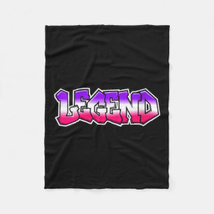 Legendarische Graffiti Slogan Tekst Citaat Cadeau Fleece Deken