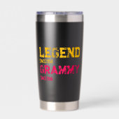 Legendarische Grammy Vintage Geïsoleerde Drinkbeker (Achterkant)