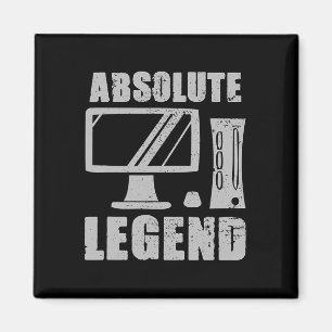 Legendarische Grappige Videospelerscitatie Pc Gami Magneet