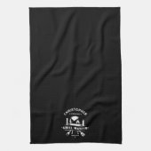 Legendarische Grillmaster Zwart & Wit Aangepaste B Theedoek (Verticaal)
