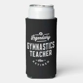 Legendarische gymnastiekleraar met pensioen seltzer blikjeskoeler (Seltzer Achterkant)