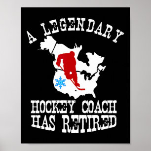 Legendarische hockeycoach is met pensioen Pensioen Poster
