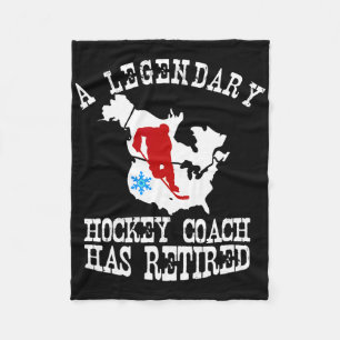 Legendarische hockeycoach is met pensioen Retired Fleece Deken