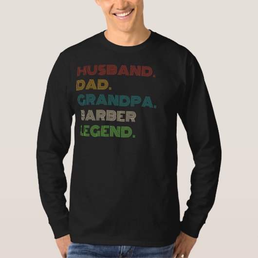 Legendarische kapper: echtgenoot, vader, opa - Fun T-shirt (Voorkant)