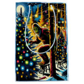 Legendarische kerst Bigfoot Medium Cadeauzakje (Voorkant)