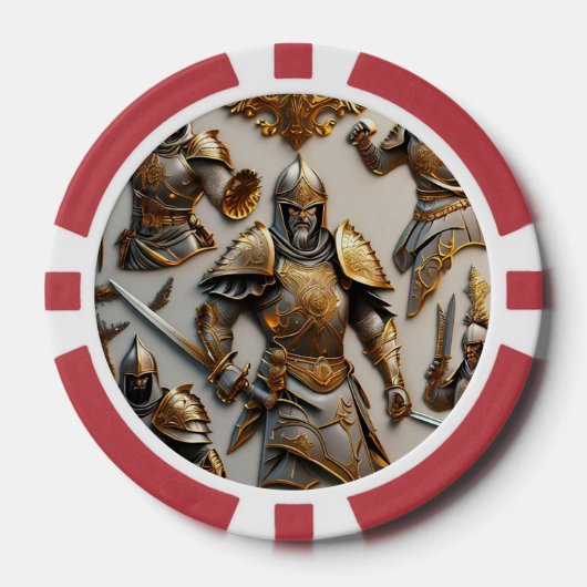 Legendarische krijgers poker chips (Voorkant)