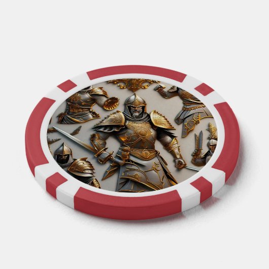 Legendarische krijgers poker chips (Enkel)