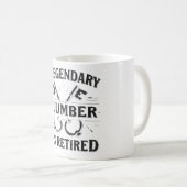 Legendarische loodgieter pensioen koffiemok (Voorkant rechts)