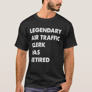 Legendarische luchtverkeersleider is met pensioen t-shirt