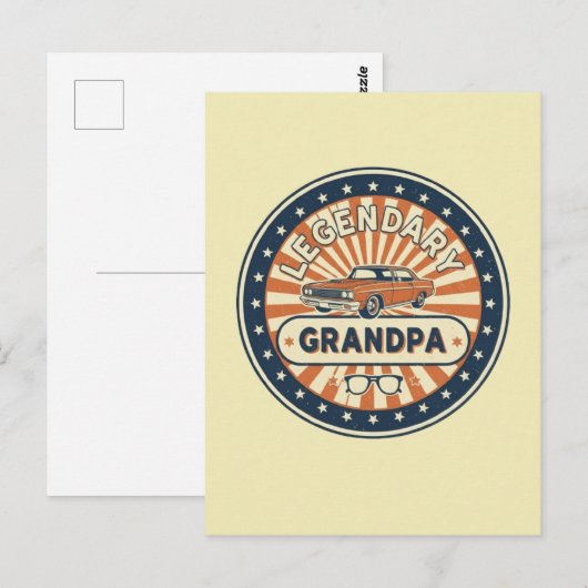 legendarische opa briefkaart (Voorkant / Achterkant)