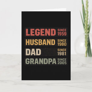 Legendarische opa-echtgenoot-vader-opa sinds kaart