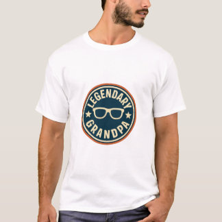 legendarische opa retro badge t-shirt
