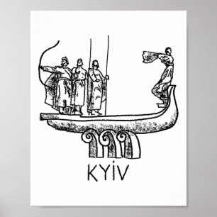 Legendarische Oprichters Van Kiev Kyiv Oekraine T  Poster