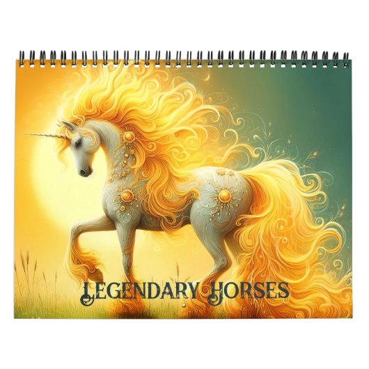 Legendarische paarden kalender (Hoes)