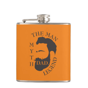Legendarische Papa De Man Mythe Vader Cadeau Tribu Heupfles