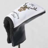 Legendarische papa rode hert golfheadcover (3/4 voorkant)